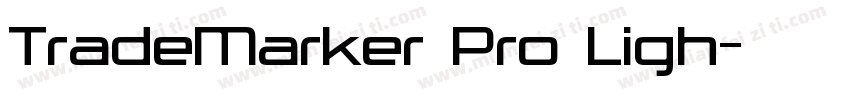 TradeMarker Pro Ligh字体转换